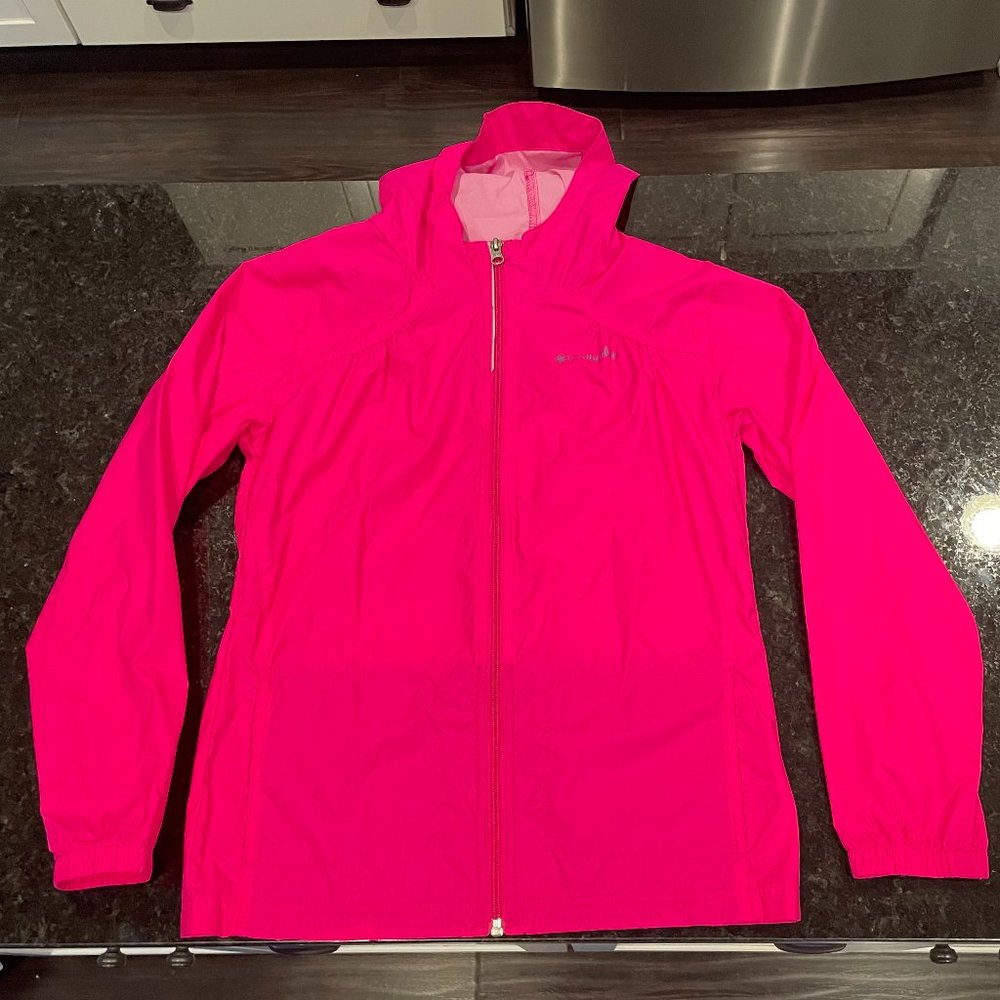 Columbia Youth L rain coat jacket